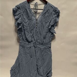 Anthropologie Light Blue Babydoll Dress | Size Small